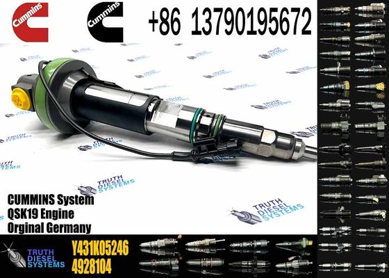 Common Rail Diesel Fuel Injector Y431K05246 4089972 For Cummins QSK19 QSK38 QSK60