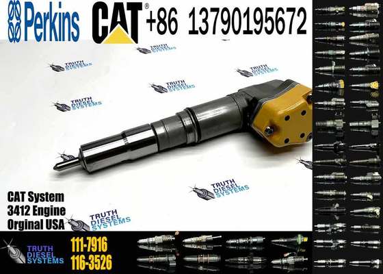 Diesel Engine Parts Fuel Injector 174-7526 1747526 174-7527 111-7916 59-0835 159-0836 for Excavator Loader 990 3408 3412 5110B