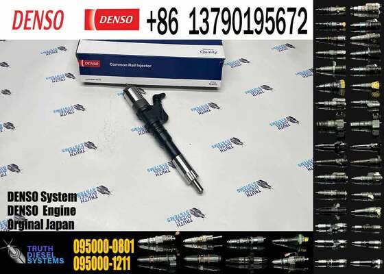 Diesel Fuel Injector 2095000-0800 095000-0801 6156-11-3100 for Komatsu Crawler Excavator 6D125 Engine PC400-7 PC450-7