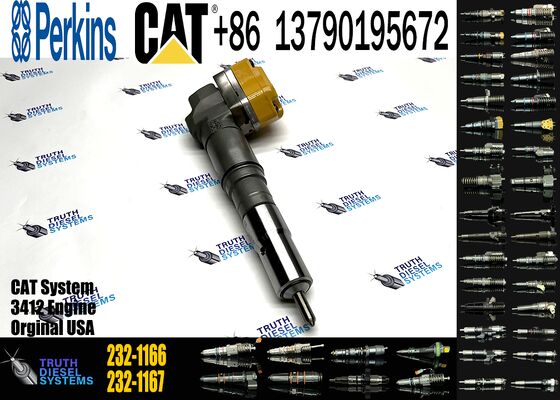 New Diesel Common Rail Fuel Injector 204-2467 232-1166 232-1167 20R-5392 232-1168 Steel Sprayer Excavator 3412 Truck Auto Parts