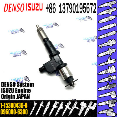 fuel injector 095000-6300,1-15300436-0,1-115300436-4,095000-6304 new fuel injector 11153004360,1153004364 for ISUZU 6WG1