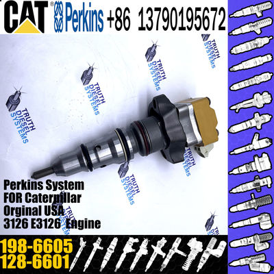 JISION Excavator Fuel Injector 128-6601 198-6605 for Excavator Engine 3126 3126B