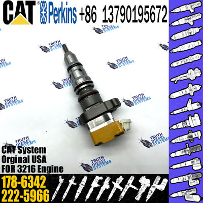 CAT Excavator Parts Diesel Fuel Injector 178-6342 10R-1257 For Caterpillar Engine 3216