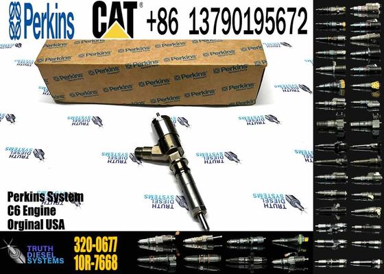 Original CAT 320D E320DL C6.6 C4.4 Common Rail Injector Diesel Fuel Injector 320-0677 For Caterpillar