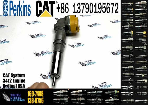 Excavator Engine Parts Fule Injetor 169-7408 174-7527 222-5967 20R-0760 232-1175 173-9272 For 3412E 3408 Fuel Injector