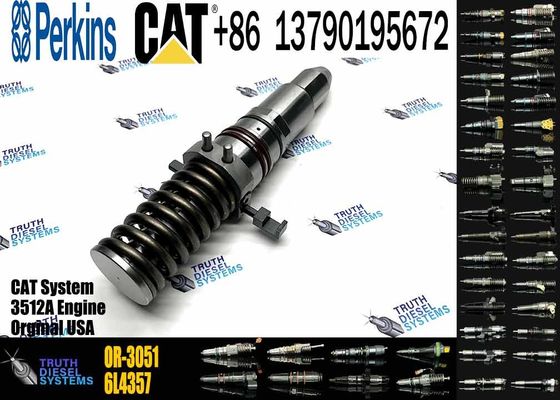 Diesel Engine Injector 4w-3563 10R3053 9Y-0052 OR-3051 961-4357 0R-2923 0R-1759 0R-1756 6I-4357 7W-2269 For Caterpillar C3512A Common Rail