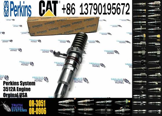 Fuel Injector 4P-9075 0R-3051 0R-0906 Common Rail Fuel Injector for Caterpillar Machinery 3512 3516 3508 Diesel Engine Parts