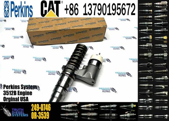 Common Rail Fuel Injector 249-0746 10R-2826 10R-2827 CAT 3512B Injector for Caterpillar Machinery Diesel Engine Parts