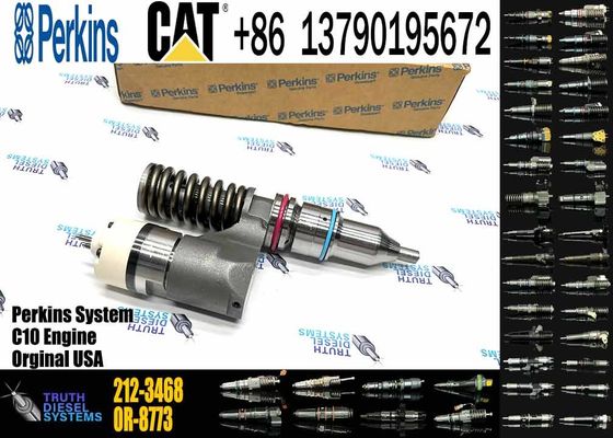 CAT Excavator 212-3468 10R-1258 Diesel Fuel Injectors C10 C12 2123468 10R1258 Common Rail Injector for Caterpillar Machinery