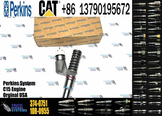 Construction Machinery Parts 374-0751 20R-2285 Common Rail Fuel Injector for Caterpillar C15 Excavator Engine