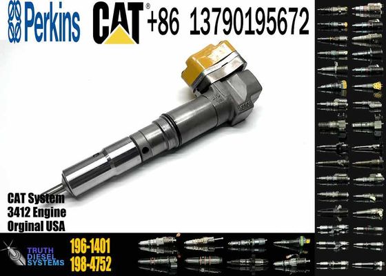 Common Rail Injector 196-1401 191-3005 198-4752 198-6877 20R-4147 Engine Parts Fuel Injectors for 3412 Engine