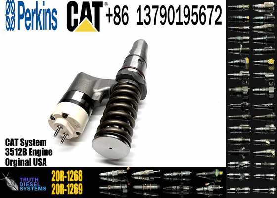 Common Rail Fuel Injector 392-0204 20R-1268 CAT 3508 3512 3516 Injector for Caterpillar Machinery Diesel Engine Parts