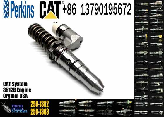250-1302 2501302 Diesel Fuel Injector for Caterpillar CAT 3512B 3516B 10R-1303 Common Rail Injection Valves
