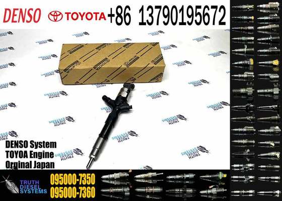 New Diesel Fuel Common Rail Injector 095000-7350 23670-30210 for 1KD-FTV D-4D PRADO J120 EURO 3 3.0D Engine