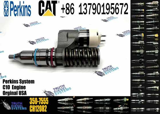 Excavator Spare Parts Fuel Injector 350-7555 3507555 for E345B E365B 3176 C-10 C-12 Engine for Construction Machinery