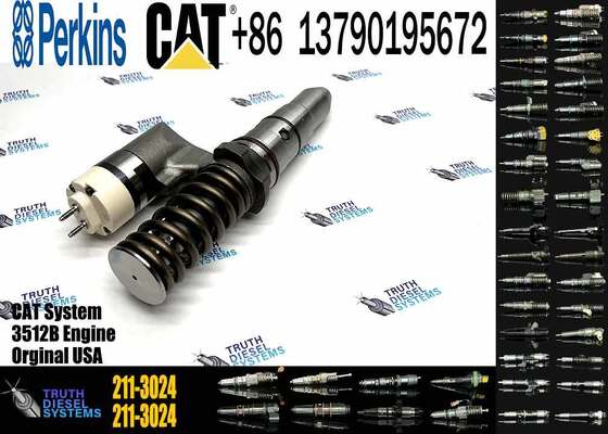 High Efficiency Diesel Common Rail Fuel Injector 204-2067  211-3024 Diesel Injector for Caterpillar 3508B/3512B/3516 Engine Spare Parts