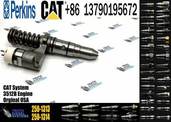 Fuel Injector 250-1313 386-1757 2501313 for C12 3516B 3512B Construction Machinery Parts