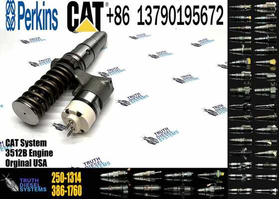 Diesel Fuel Injector 250-1314 2501314 10R-1290 10R1290 Injection Valves for Caterpillar 3508B 3512B 3516B