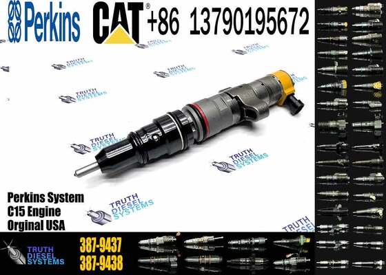 Excavator Diesel Common Rail Inyector 387-9437 10R-4844 C9 Fuel Injector for Cater-pillar C9 Cat Engine