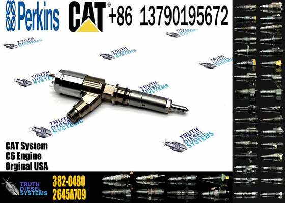 New Diesel Fuel Injectors 282-0490 2645A709 382-0480 306-9380 2645A734 320-0680 for Caterpillar C6.6 Excavator Truck Engine