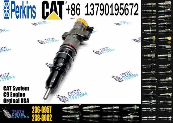 Excavator Accessories Fuel Injector 225-0117 236-0957 238-8092 240-8063 242-0857 245-3516 for CAT C9 Construction Machinery