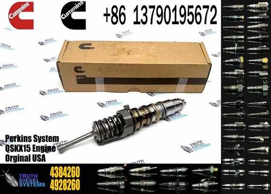 New Construction Machinery Parts Fuel Injector for QSKX15 Diesel Engine OEM 4928262 4384260 Stainless Steel 1 Year Warranty