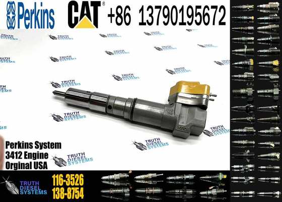 Fuel Injector 104-3377 174-7526 111-7916 138-8754 0R-8624 for CAT 3408E 3412E Engine 769D 773D 775D 631E 633E II 637E 651E 657E