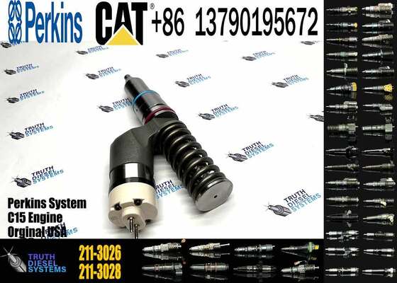 C15 C16 C18 3406E/3456 Diesel Fuel Injector 211-3025 10R-0955 211-3026 Common Fuel Injector Excavator Parts 10R-0724 10R-9787
