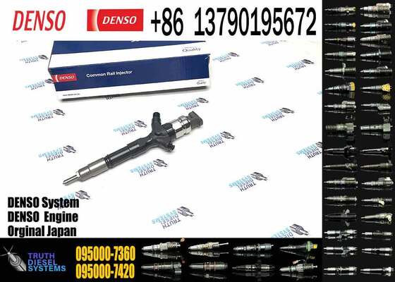 Fuel Injector 095000-7360 236703-9155 Compatible with Engine 2KD-FTV D-4D