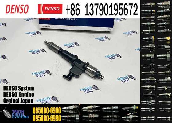 Excavator Diesel Fuel Engine Common Rail Injector 095000-6980 8-98011604-0 8-98011604-5