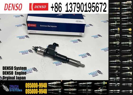 Truck Engine Parts Common Rail Diesel Fuel Injector 095000-9940 8-98246130-0