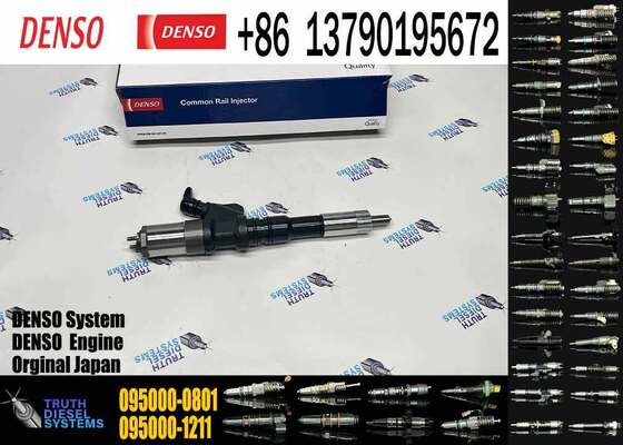 Diesel Fuel Injector 2095000-0800 095000-0801 6156-11-3100 for Komatsu Crawler Excavator 6D125 Engine PC400-7 PC450-7