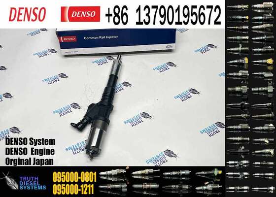 Diesel Fuel Injector 2095000-0800 095000-0801 6156-11-3100 for Komatsu Crawler Excavator 6D125 Engine PC400-7 PC450-7