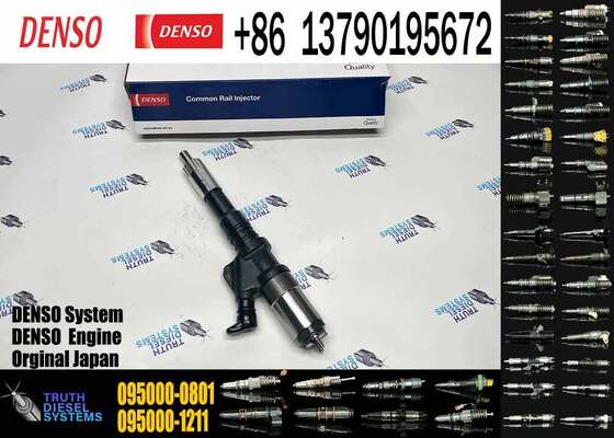 Diesel Fuel Injector 2095000-0800 095000-0801 6156-11-3100 for Komatsu Crawler Excavator 6D125 Engine PC400-7 PC450-7