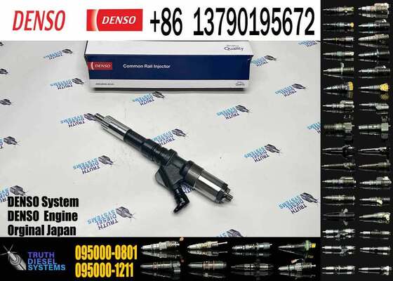 Diesel Fuel Injector 2095000-0800 095000-0801 6156-11-3100 for Komatsu Crawler Excavator 6D125 Engine PC400-7 PC450-7
