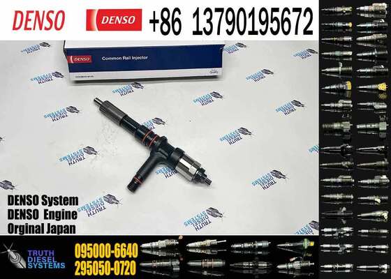 Diesel Engine Fuel Injector 095000-6640 6251-11-3200 for Komatsu PC400-7 PC450-8 Excavator Engine Parts