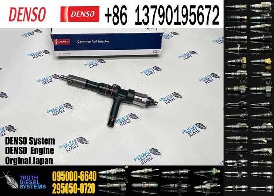Diesel Engine Fuel Injector 095000-6640 6251-11-3200 for Komatsu PC400-7 PC450-8 Excavator Engine Parts