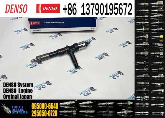 Diesel Engine Fuel Injector 095000-6640 6251-11-3200 for Komatsu PC400-7 PC450-8 Excavator Engine Parts