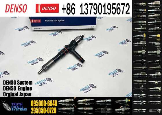 Diesel Engine Fuel Injector 095000-6640 6251-11-3200 for Komatsu PC400-7 PC450-8 Excavator Engine Parts