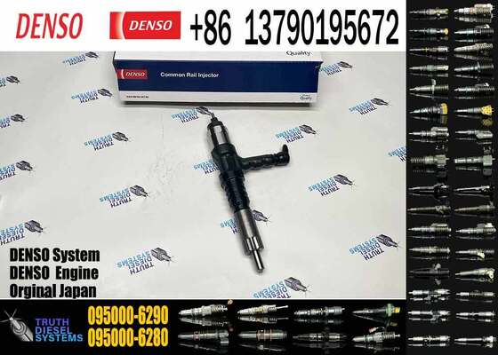 095000-6290 Fuel Injector 6219-11-3100 6219113100 for Komatsu SAA6D170E-5A 17L 6-Cylinder Common Rail Diesel Engine 095000-6280