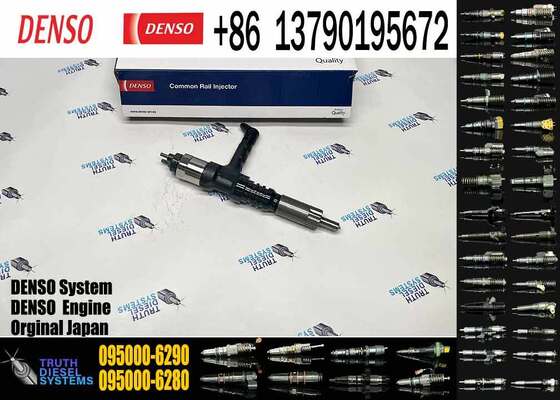 095000-6290 Fuel Injector 6219-11-3100 6219113100 for Komatsu SAA6D170E-5A 17L 6-Cylinder Common Rail Diesel Engine 095000-6280