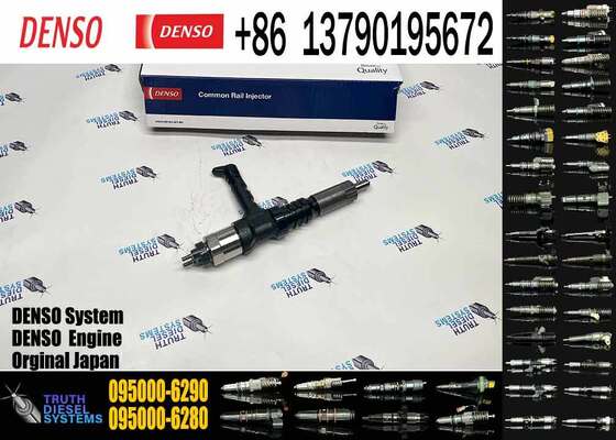 095000-6290 Fuel Injector 6219-11-3100 6219113100 for Komatsu SAA6D170E-5A 17L 6-Cylinder Common Rail Diesel Engine 095000-6280