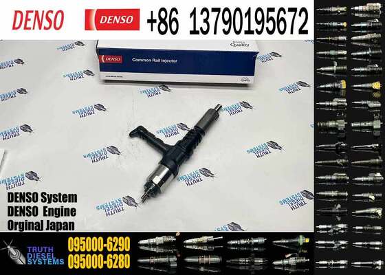 095000-6290 Fuel Injector 6219-11-3100 6219113100 for Komatsu SAA6D170E-5A 17L 6-Cylinder Common Rail Diesel Engine 095000-6280
